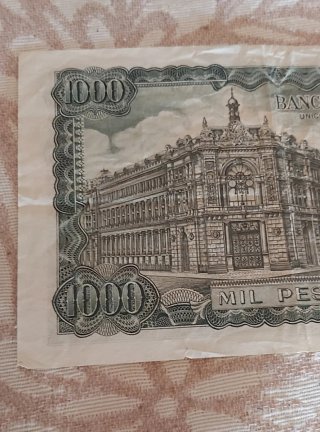 Billete 1000 Pesetas 1971 Defecto Impresión