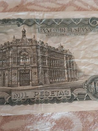 Billete 1000 Pesetas 1971 Defecto Impresión