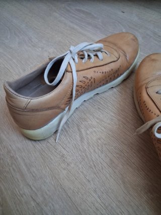Senda Zapatos de Cuero Marrones Talla 38