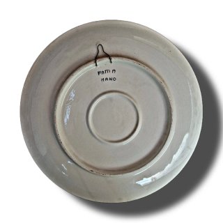 Coppia di piatti antichi in ceramica
