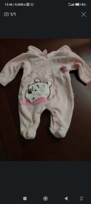 Pijama bebé Winnie the Pooh rosa