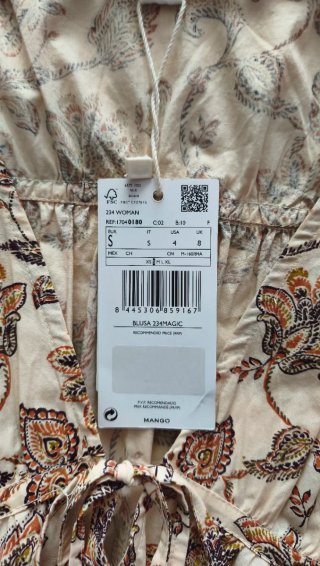 Camisa Mango Estampada