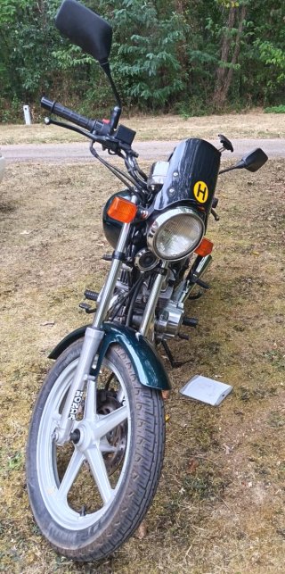 Honda CB 250 1993 Verde Restaurada completamente