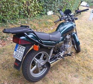 Honda CB 250 1993 Verde Restaurada completamente