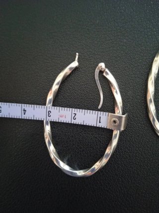 Pendientes Aro Plateados
