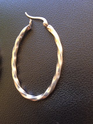Pendientes Aro Plateados