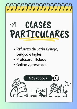 Clases particulares de Latín, Griego y Lengua