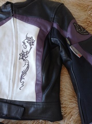 Traje de moto de piel Rhox. Talla M