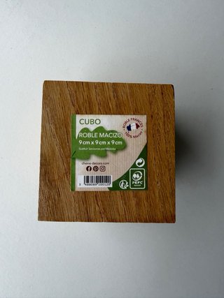 Cubos de madera maciza (9x9x9cm)