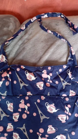 Vestido Estilo Años 50 Azul y Rosa