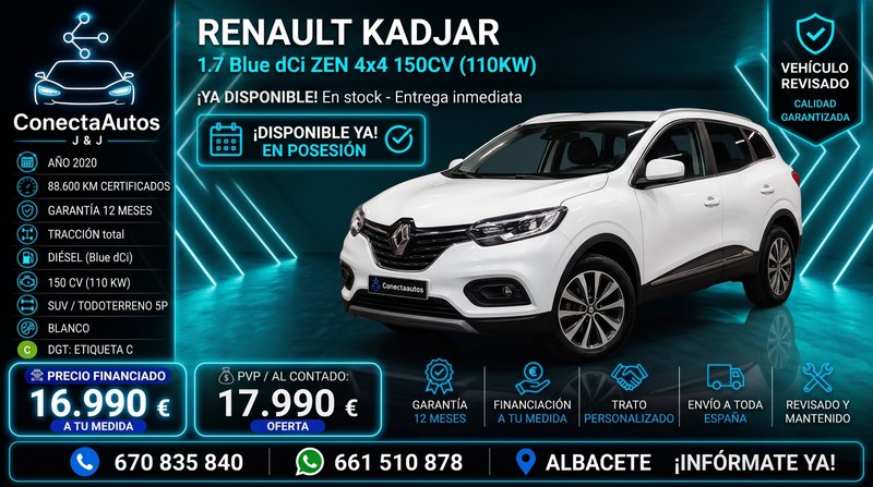 RENAULT Kadjar 1.7 Blue dCi ZEN 4x4 150CV - foto 1