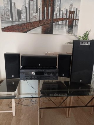 Home Cinema Yamaha Negro madera.