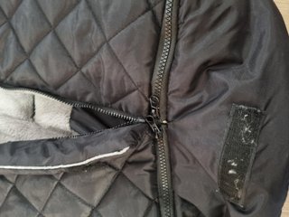 Saco invierno Naf Naf azul marino carro de bebé