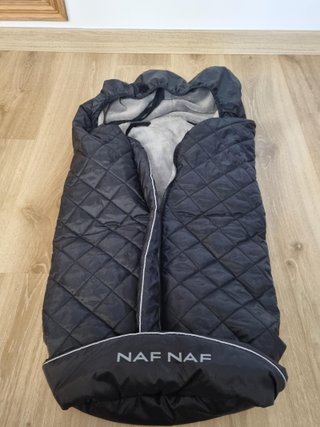 Saco invierno Naf Naf azul marino carro de bebé
