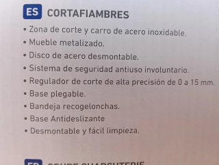 Cortafiambres Jata 100W
