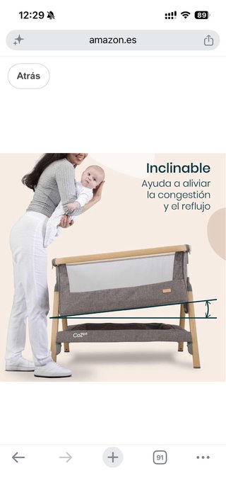 Como Nuevo Tutti Bambini CoZee Cuna  + 3x savanas
