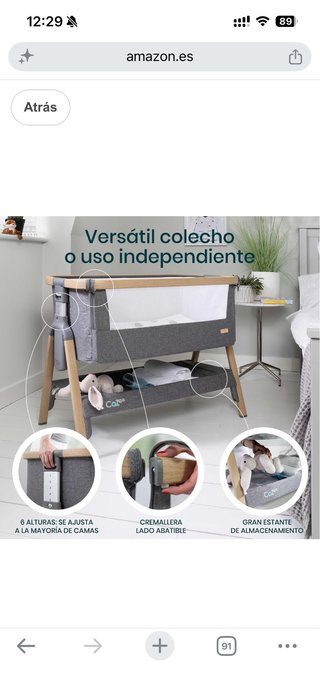 Como Nuevo Tutti Bambini CoZee Cuna  + 3x savanas