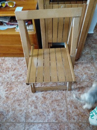 Mesa plegable y sillas