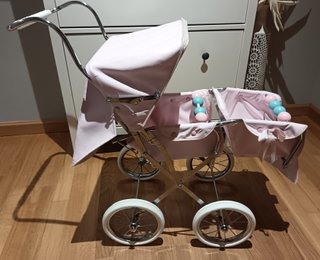 Carrito Gemelar Bebelux Rosa muñecas