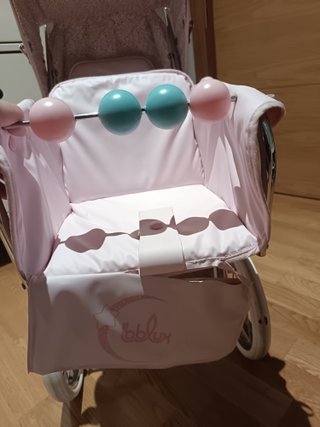 Carrito Gemelar Bebelux Rosa muñecas