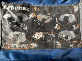 Tienda de campaña Arpenaz T4+ y regalo dos tiendas