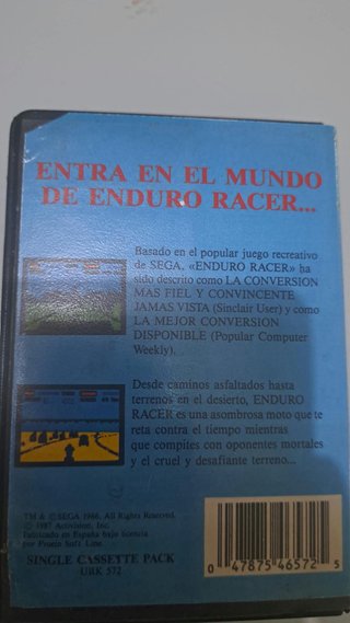 Enduro Racer SEGA Commodore 64/128