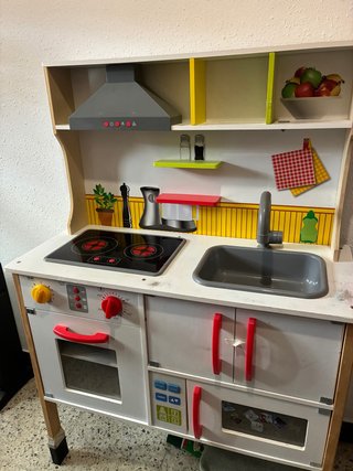 Cocina de madera para niños