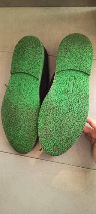 Zapatos "El ganso" ante azul hombre