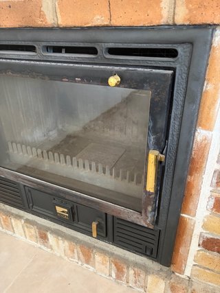 Chimenea estufa frontal insertable