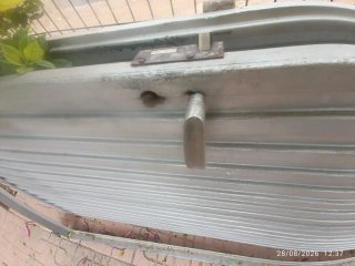 Puerta metálica garaje 2 hojas más marco.