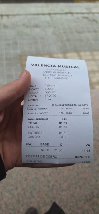 Ukelele Makala nuevo, con funda y recibo!