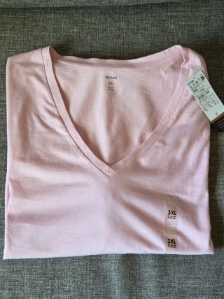 Camiseta Kiabi Rosa Talla 3XL 100%  Algodón. Nueva