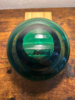 Isolatore Elettrico Fidenza Vetraria Verde Vintage