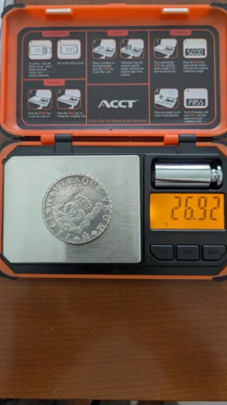 Moneda 8 Reales Columnario 1751
