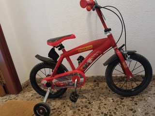 Bicicleta Infantil Rayo McQueen Roja