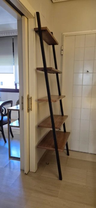 Estantería Escalera de Madera y Metal
