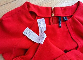 Vestido rojo MANGO Basics talla M