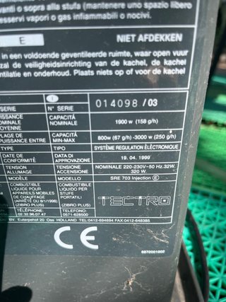 Estufa Tectro Parafina + Regalo Antigua y parafina
