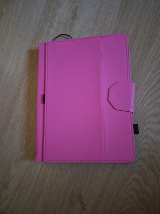Funda tablet rosa con teclado USB