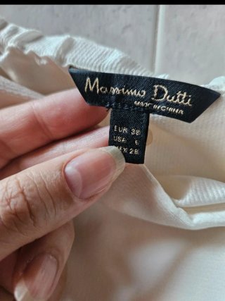 Blusa Massimo Dutti Blanca