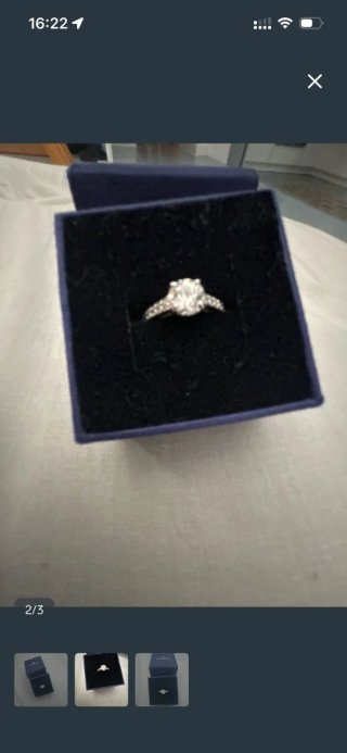 Anillo Swarovski Plata