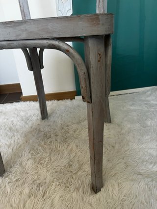 Silla madera estilo barroco romántico