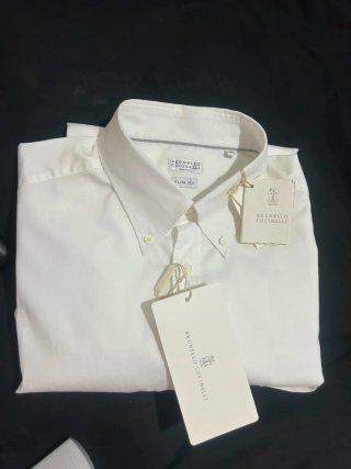 Camicia Brunello Cucinelli Bianca Taglia XXL