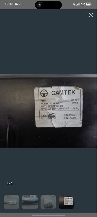 Baúl/ Cofre  techo coche 170 CAMTEK