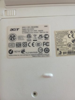 Acer Aspire 11 Ordenador Portátil. No funciona