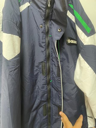 Chaqueta de esquí Colmar azul y blanco