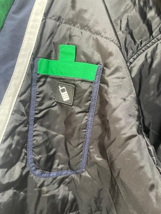 Chaqueta de esquí Colmar azul y blanco