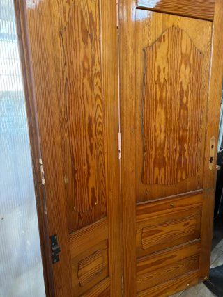 Puerta d madera 205 de alta fijo de 46 y puerta 78