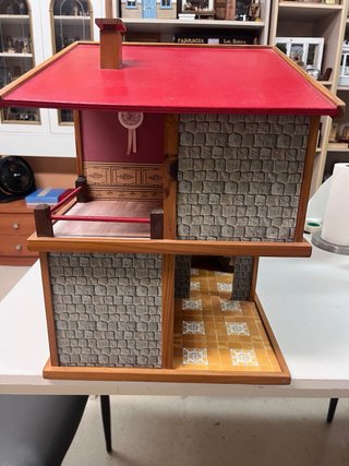 Casa de muñecas de madera para niños