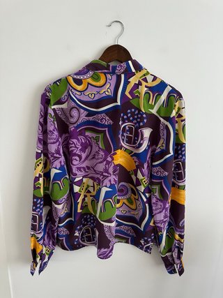 Camisa Vintage Estampada Talla M